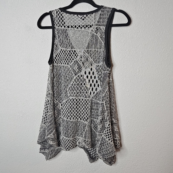 Lily Crochet Knit Button Top Women S Small Y2K Whimsigoth Fairy Grunge Black - Picture 7 of 7